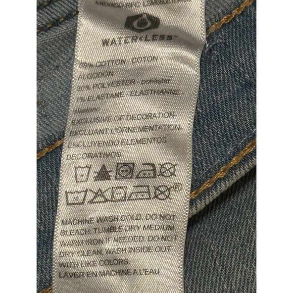 Levi's Tapered Distressed Ripped/Patched Super Flex Adjust Waist Girls 14 Jeans - Picture 16 of 16